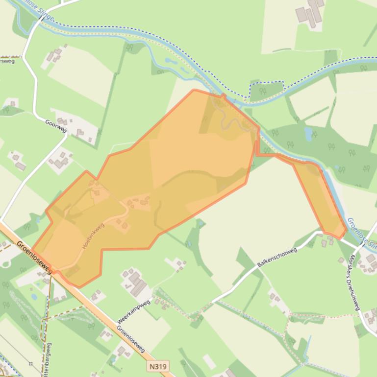 Kaart van postcodegebied 7104GC.