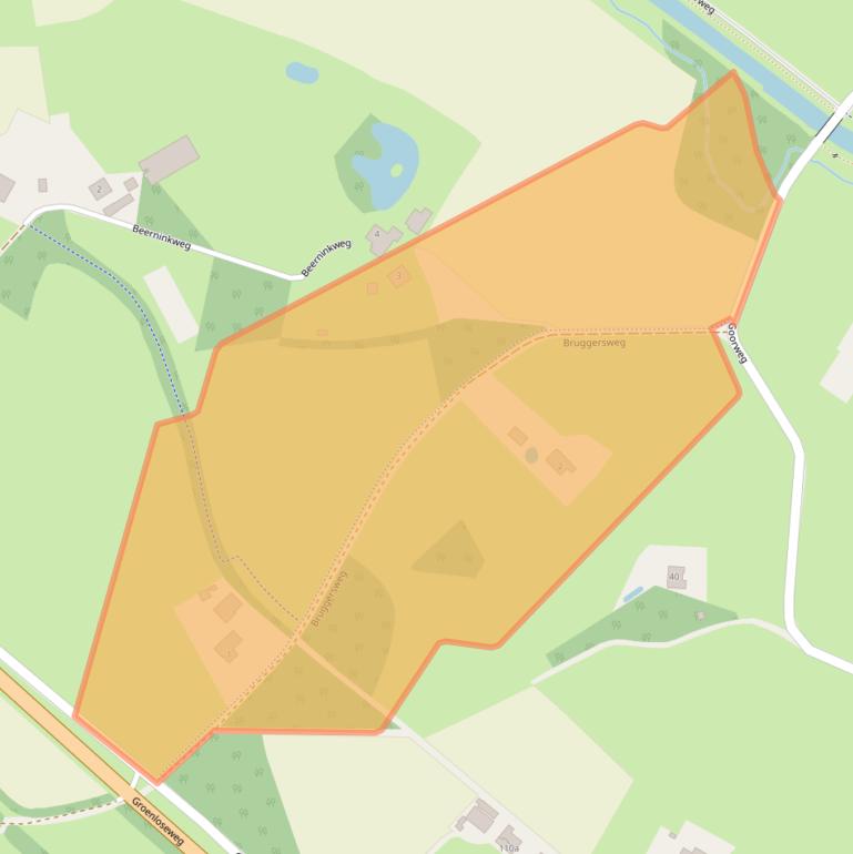 Kaart van postcodegebied 7104GG.