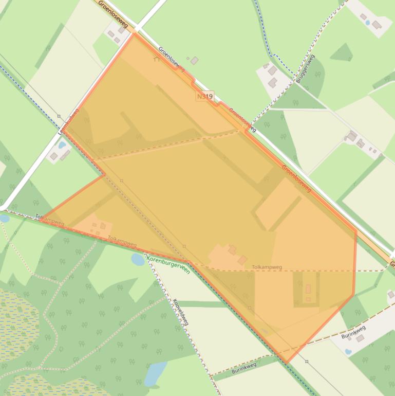 Kaart van postcodegebied 7104GM.