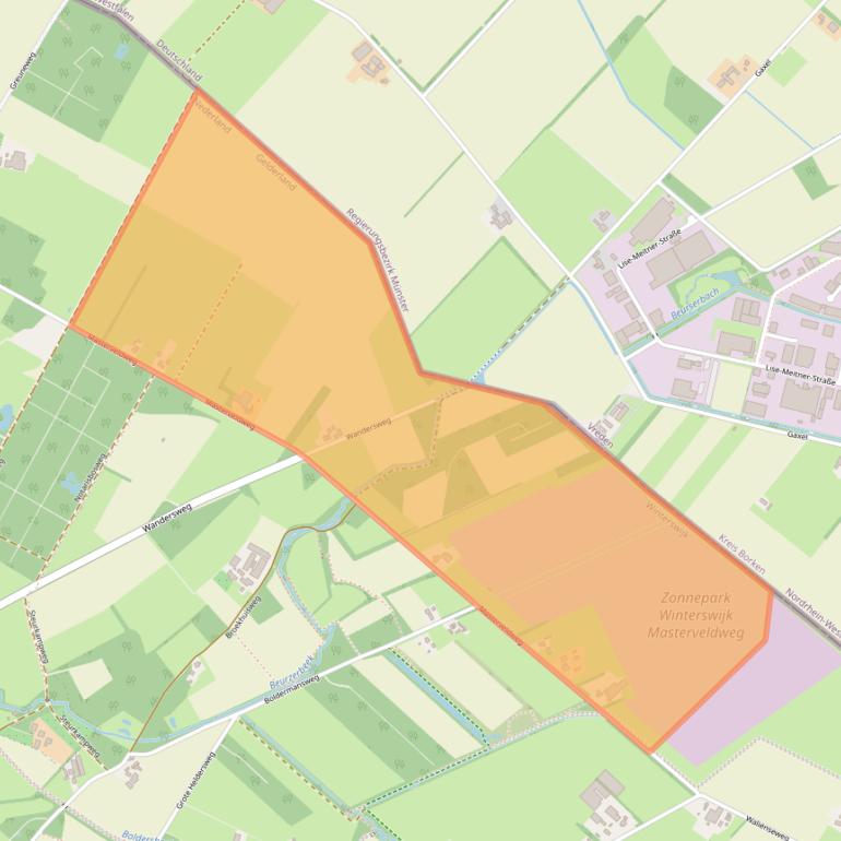 Kaart van postcodegebied 7105CN.