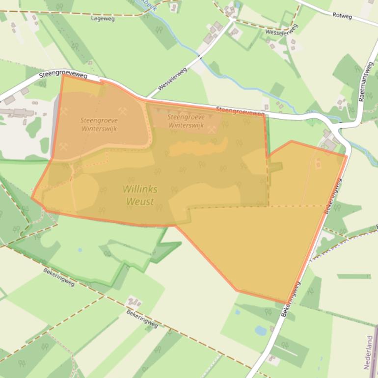 Kaart van postcodegebied 7106CB.