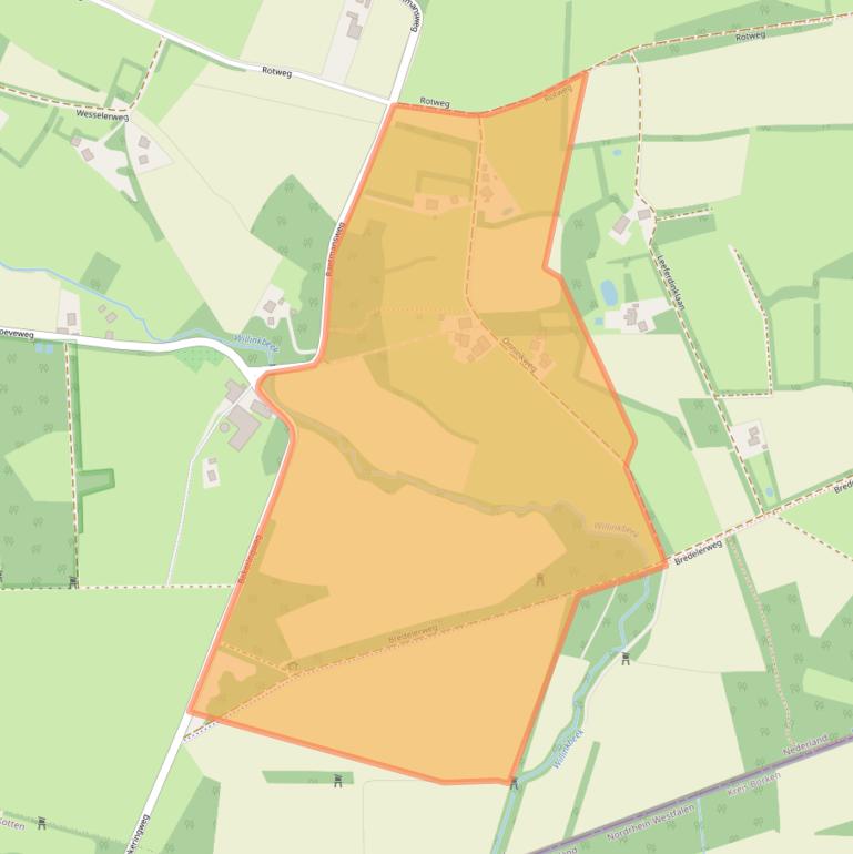 Kaart van postcodegebied 7106CW.