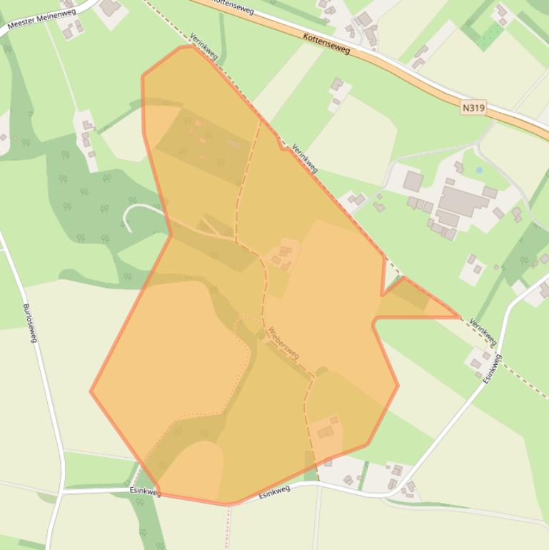 Kaart van postcodegebied 7107AJ.