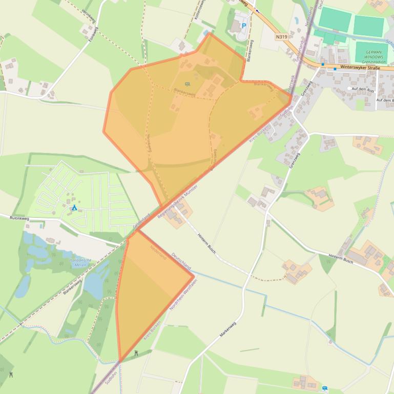 Kaart van postcodegebied 7107AL.
