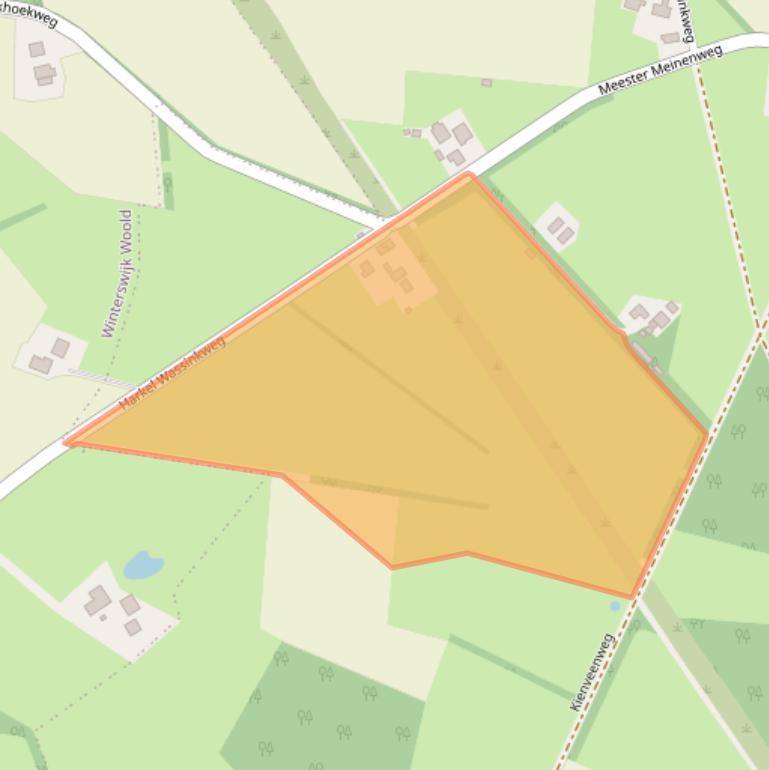 Kaart van postcodegebied 7107AW.