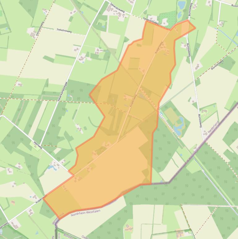 Kaart van postcodegebied 7107BC.