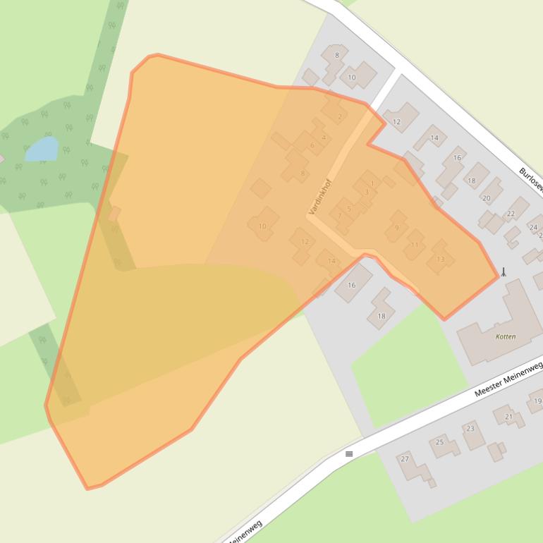 Kaart van postcodegebied 7107BG.