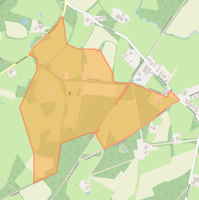 Kaart van postcodegebied 7108AT.