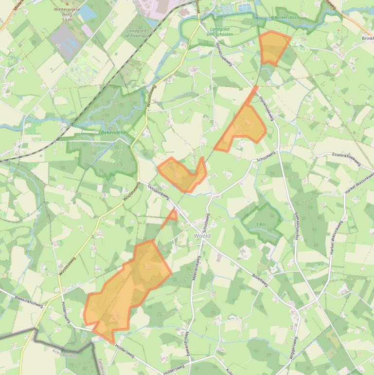 Kaart van postcodegebied 7108AV.