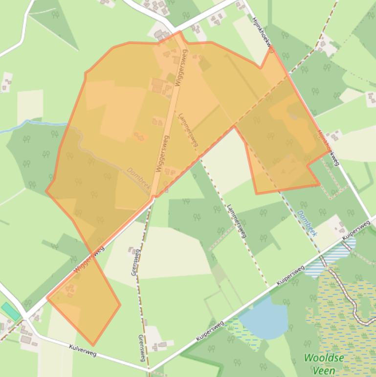 Kaart van postcodegebied 7108BC.