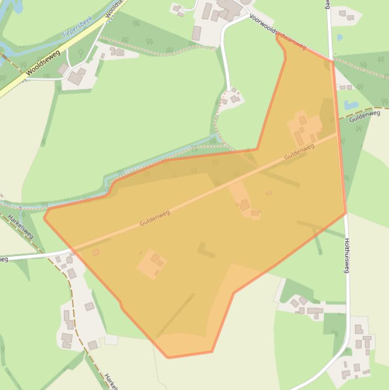 Kaart van postcodegebied 7108BT.