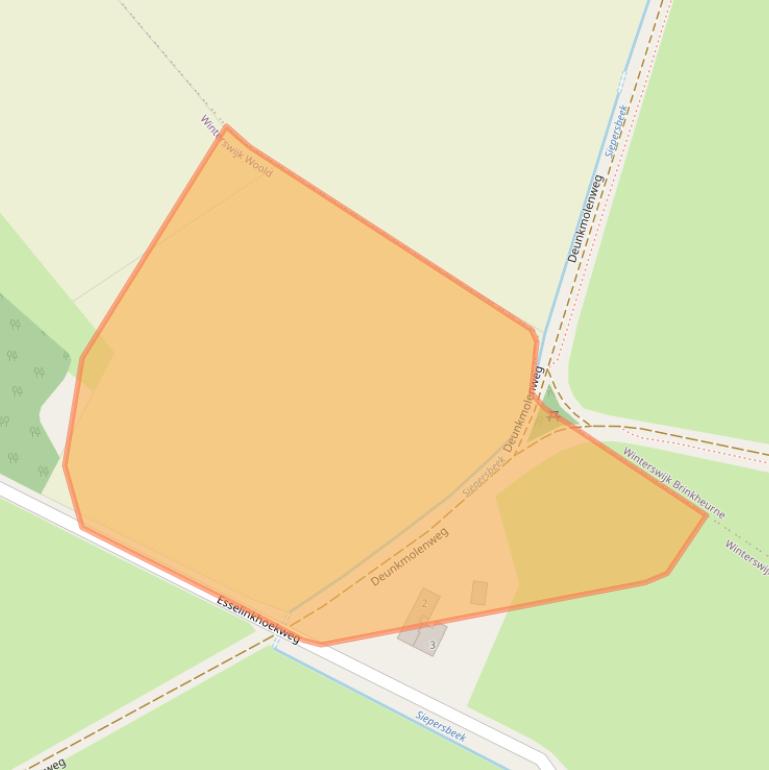 Kaart van postcodegebied 7108CC.