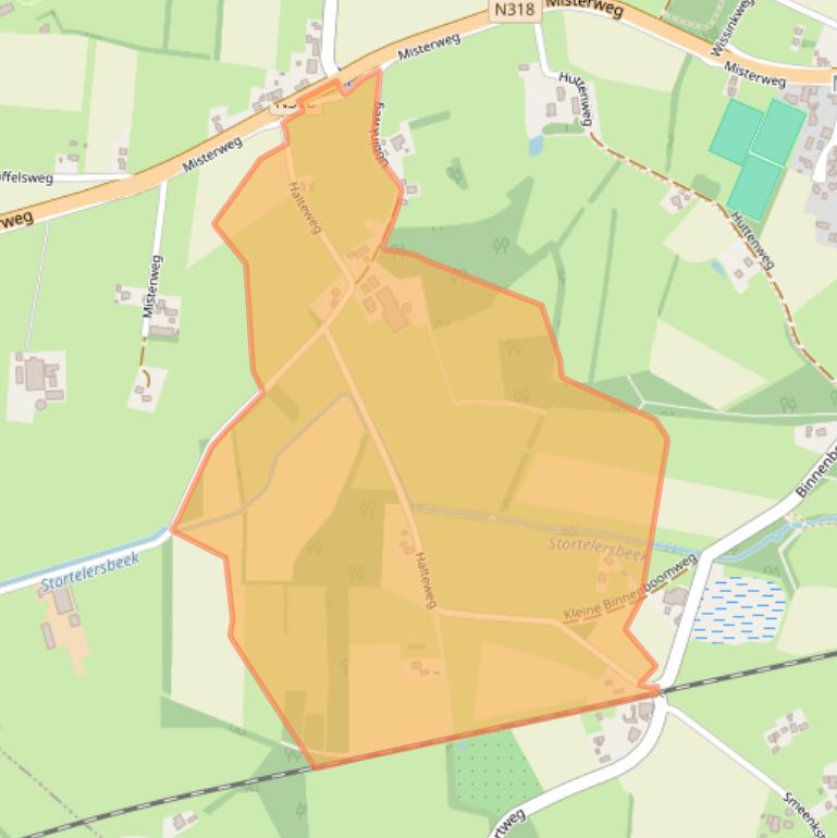 Kaart van postcodegebied 7109BH.