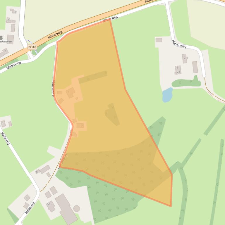 Kaart van postcodegebied 7109BL.