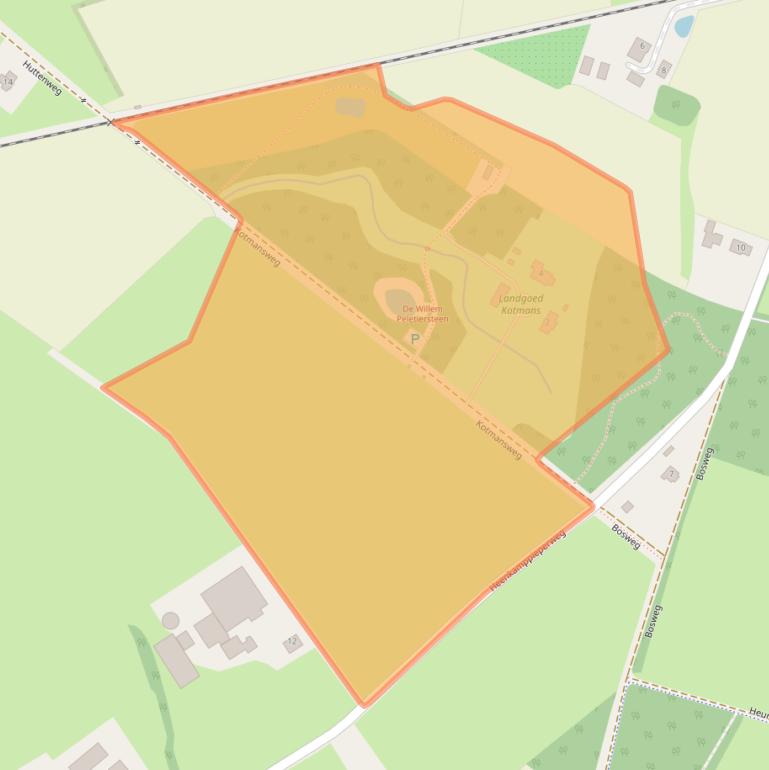 Kaart van postcodegebied 7109CH.