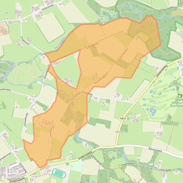 Kaart van postcodegebied 7113AD.