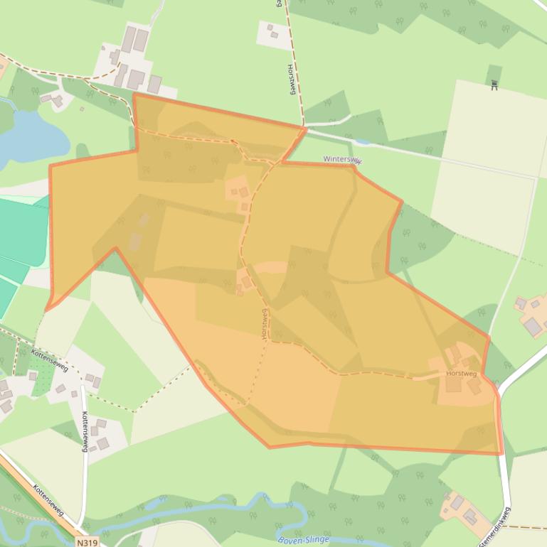 Kaart van postcodegebied 7115AC.