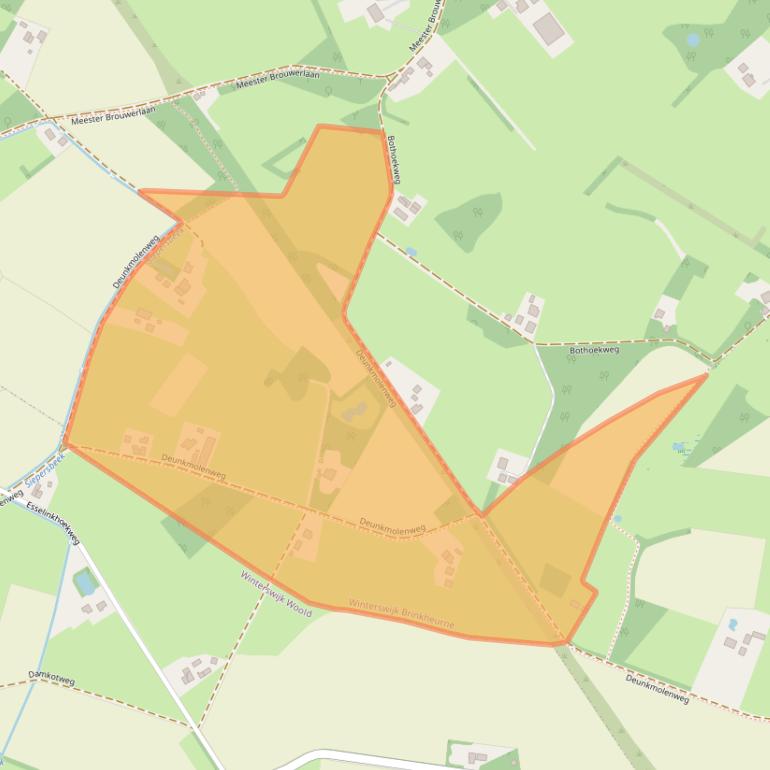 Kaart van postcodegebied 7115AJ.