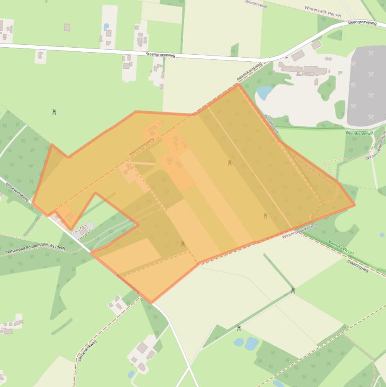 Kaart van postcodegebied 7115AN.