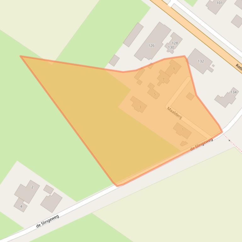 Kaart van postcodegebied 7115AR.