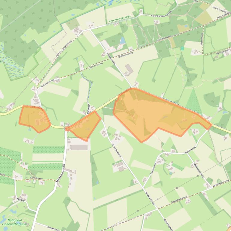 Kaart van postcodegebied 7119AA.