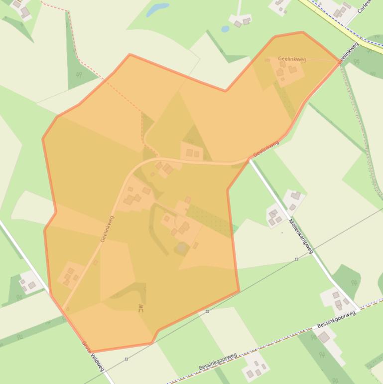 Kaart van postcodegebied 7119AC.