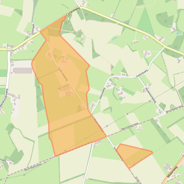 Kaart van postcodegebied 7119AG.