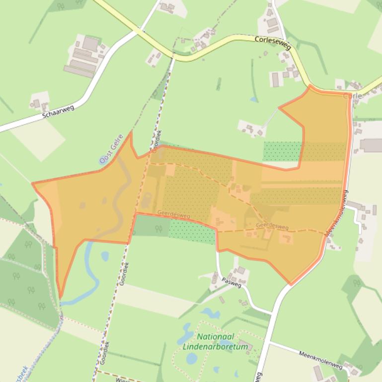 Kaart van postcodegebied 7119AM.