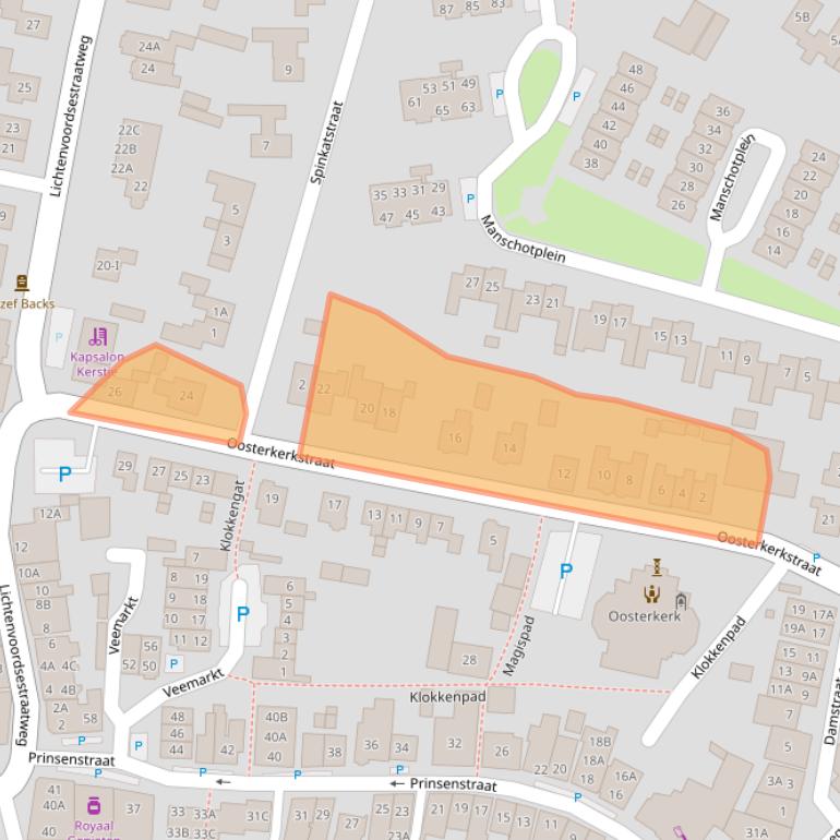 Kaart van postcodegebied 7121AK.