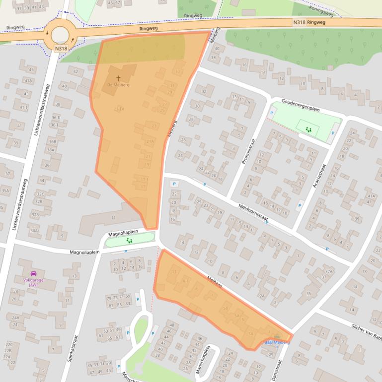 Kaart van postcodegebied 7121AN.