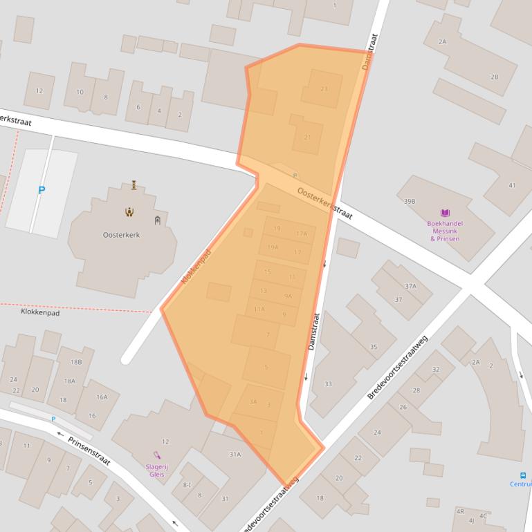 Kaart van postcodegebied 7121AW.