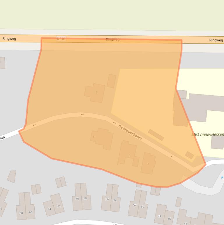 Kaart van postcodegebied 7121BP.