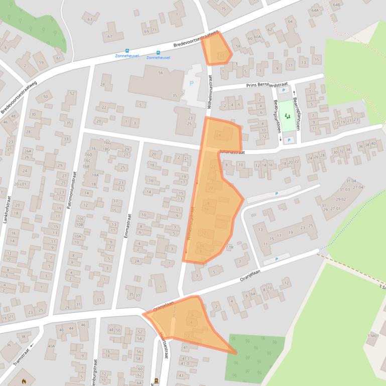 Kaart van postcodegebied 7121BW.