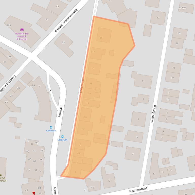 Kaart van postcodegebied 7121CL.