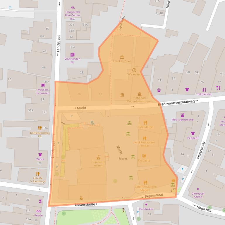 Kaart van postcodegebied 7121CS.