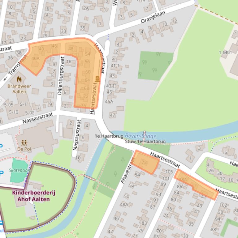 Kaart van postcodegebied 7121CZ.