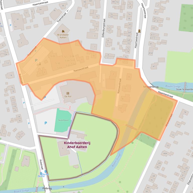 Kaart van postcodegebied 7121DG.