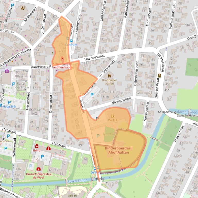 Kaart van postcodegebied 7121DH.