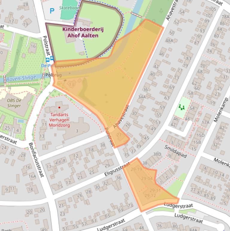 Kaart van postcodegebied 7121DJ.