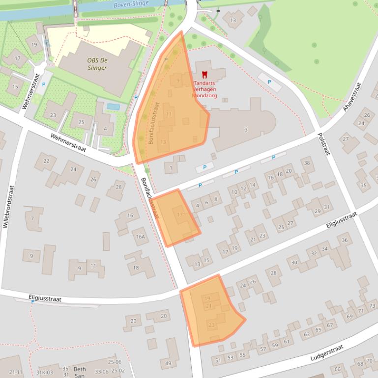 Kaart van postcodegebied 7121DS.