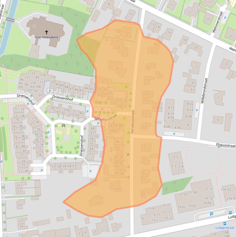Kaart van postcodegebied 7121EN.
