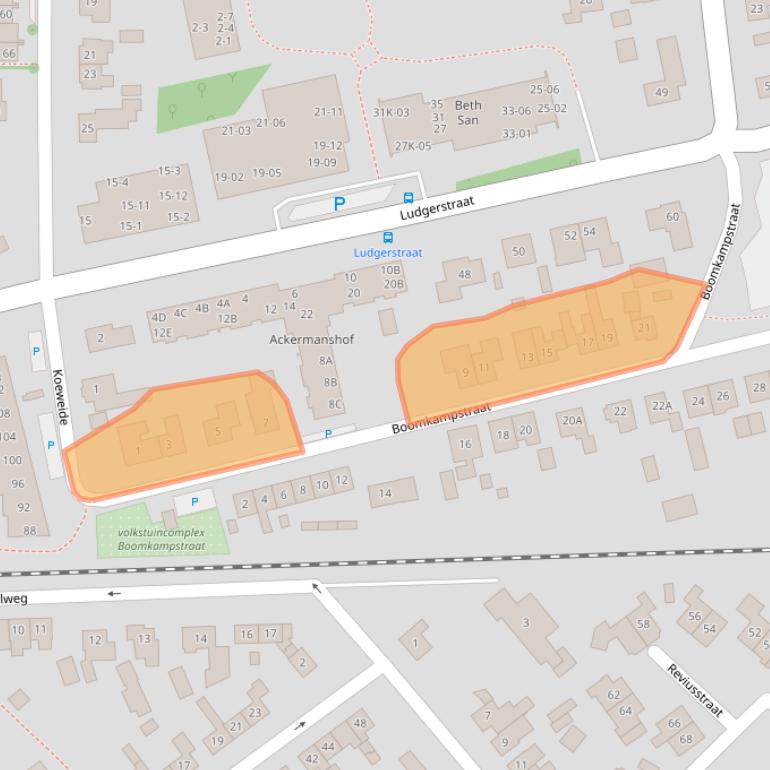 Kaart van postcodegebied 7121EP.