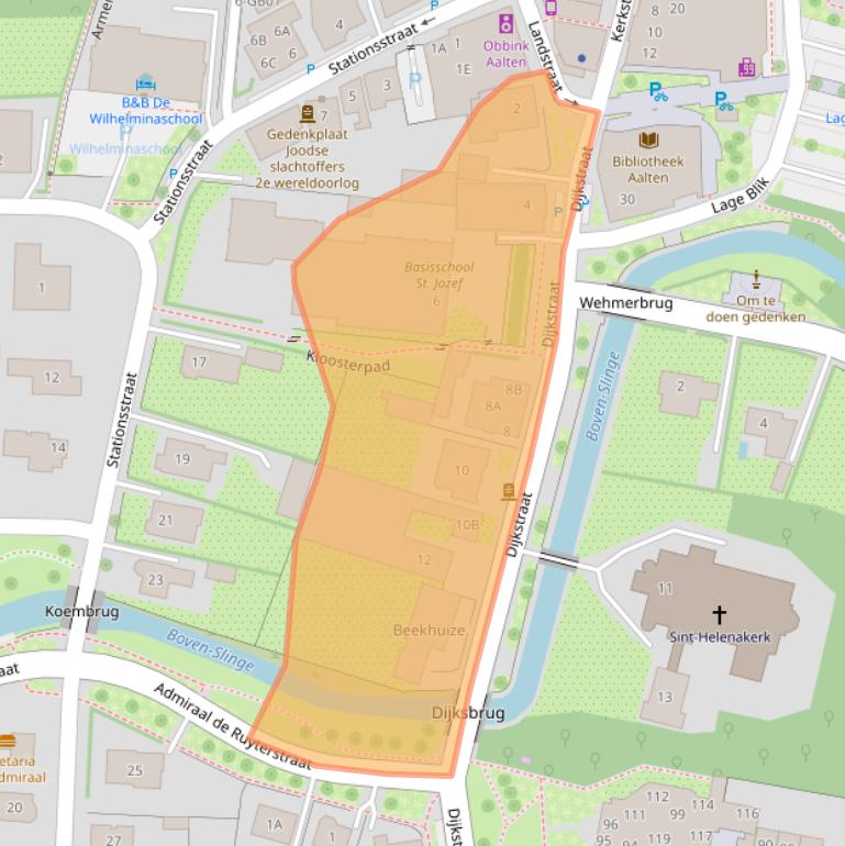 Kaart van postcodegebied 7121ET.