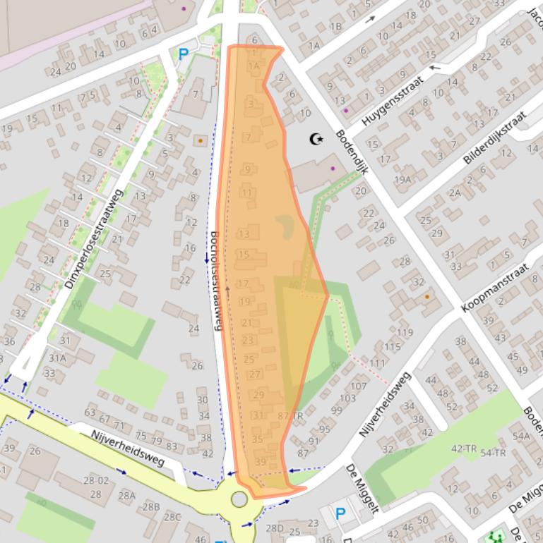 Kaart van postcodegebied 7121GA.