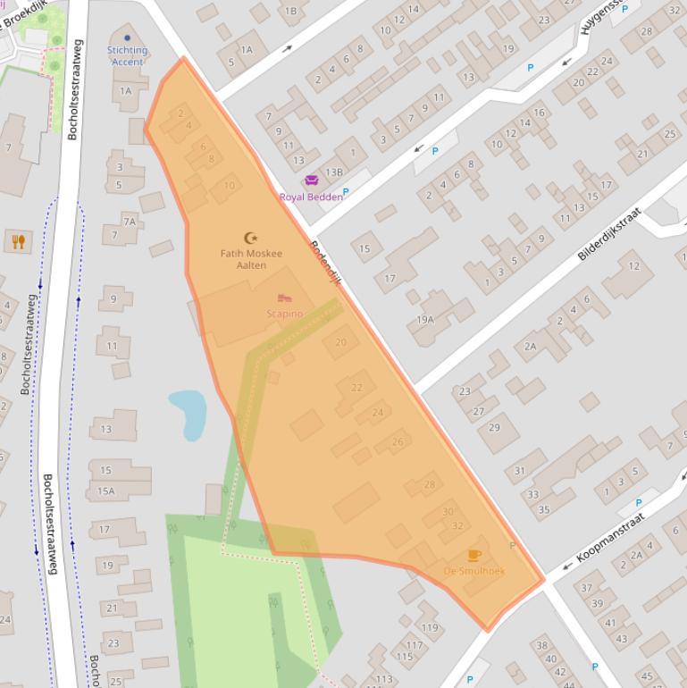 Kaart van postcodegebied 7121GK.