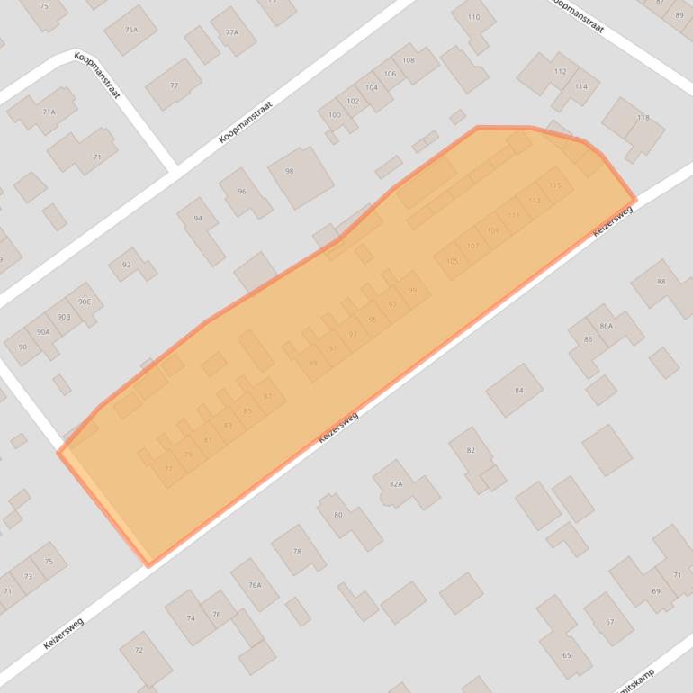 Kaart van postcodegebied 7121GP.