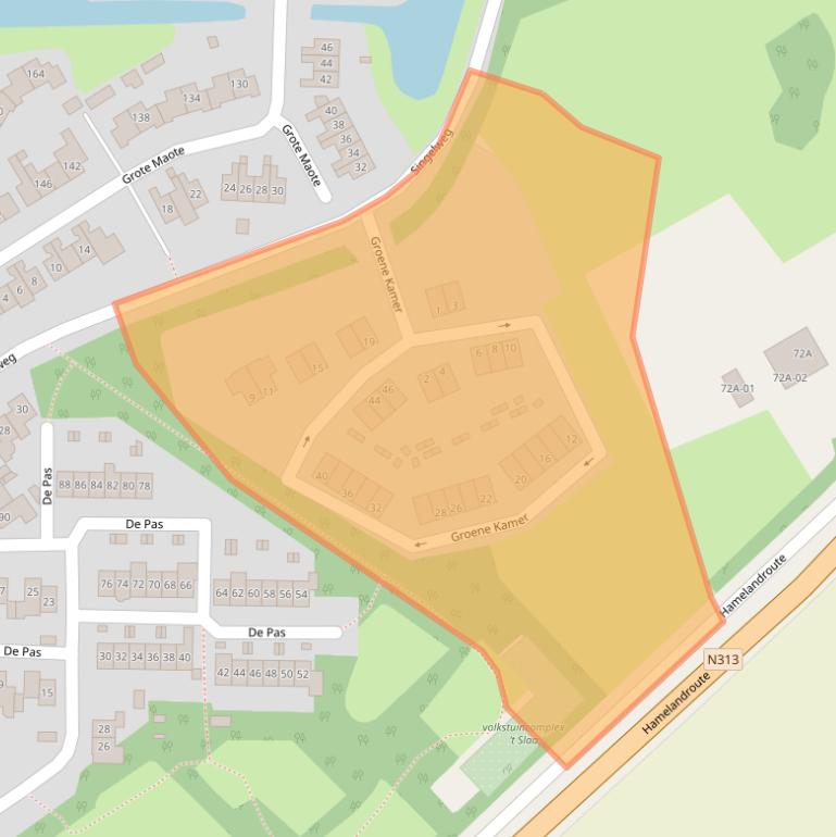 Kaart van postcodegebied 7121GV.