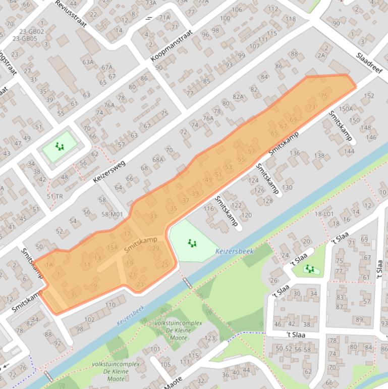 Kaart van postcodegebied 7121HM.