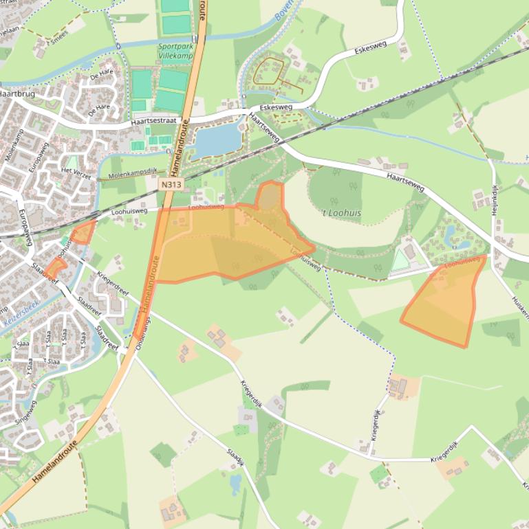 Kaart van postcodegebied 7121JM.