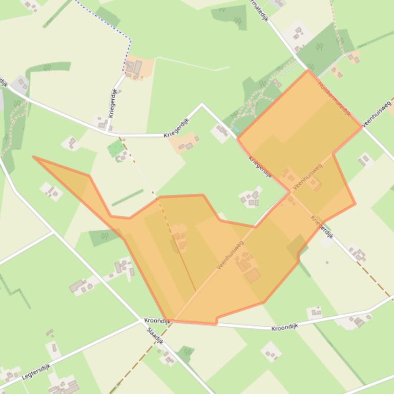 Kaart van postcodegebied 7121KH.